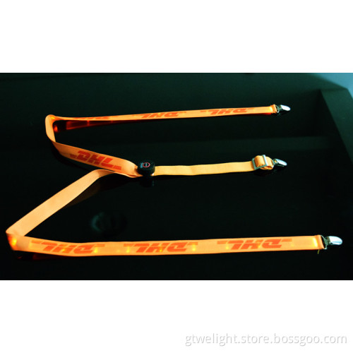 Light up LED Suspender LED Safety Belt Warning at Night